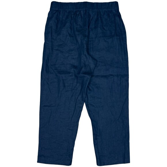 NWT Women's TALBOTS HAVEN Well Within Linen Pants Twilight | Size L - Picture 6 of 10